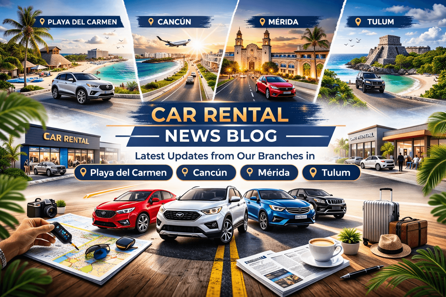 Tourism Growth in Cancun, Playa del Carmen, Tulum and Mérida Boosts Car Rental Demand